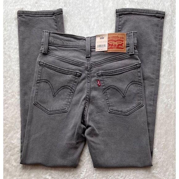 NWT Levi's Wedgie Straight Cropped Jeans in Cosmic Comet, Size 00 X Short, 24x28 - Picture 16 of 16